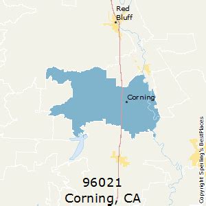 ZIP Code 96021 Map, Demographics, More for Corning, CA.